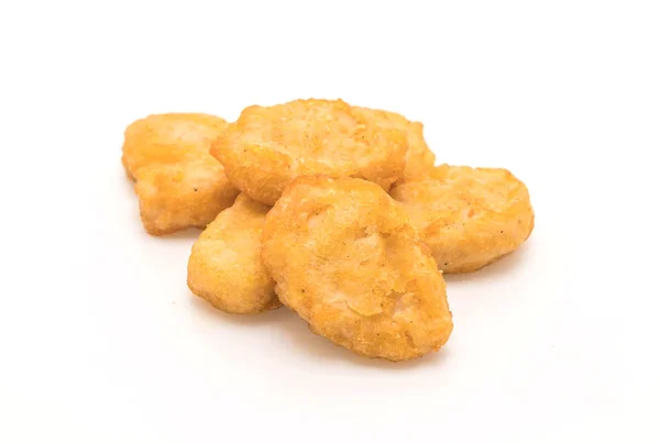 Nuggets de pollo sobre fondo blanco —  Fotos de Stock