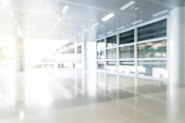 soyut bulanıklık ve boş ofis binası ile cam defocused 