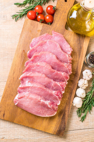 fresh pork raw fillet