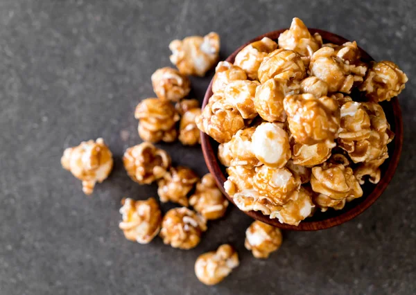 Popcorn s karamelem — Stock fotografie