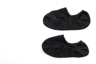 Beyaz arka plan üzerinde kısa çorap