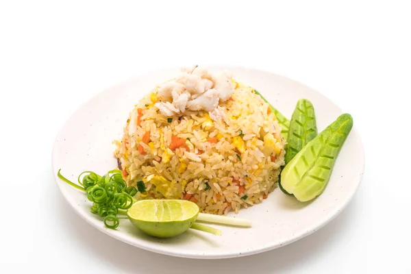 Arroz frito con cangrejo —  Fotos de Stock