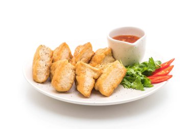 Kızarmış tofu - vegan gıda