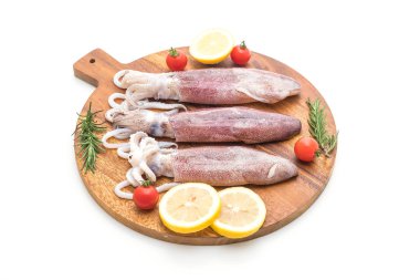 taze ahtapot veya mürekkep ham