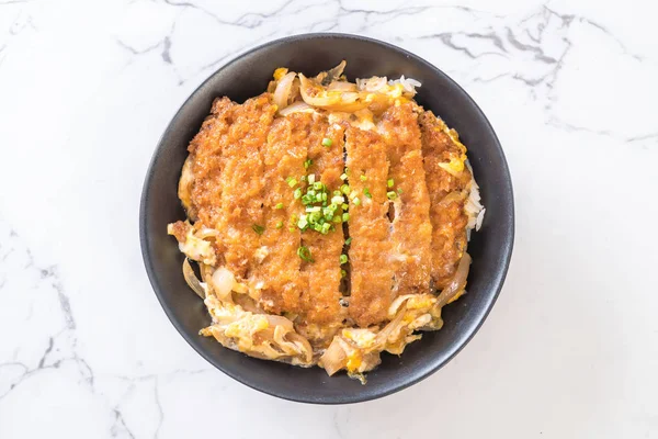 Fried pork cutlet rice bowl (Katsudon) — Stock Photo, Image