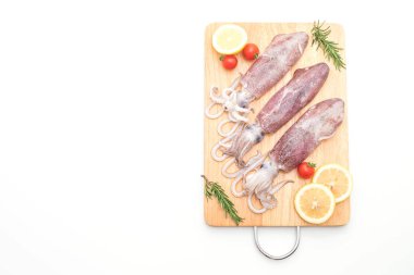 taze ahtapot veya mürekkep ham