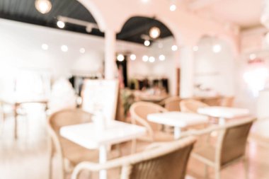 soyut bulanıklık ve ufuk içinde kafeterya