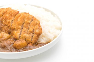 pirinç Köri soslu kızarmış pirzola domuz eti