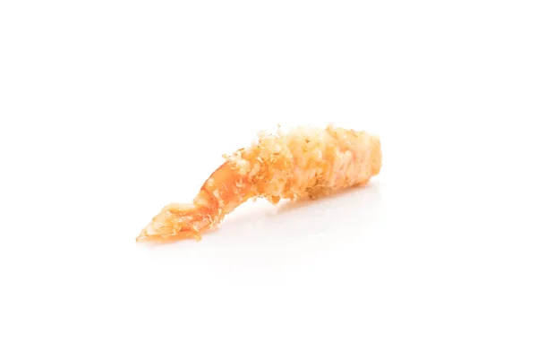 Crevettes tempura sur fond blanc — Photo