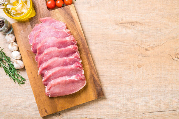 fresh pork raw fillet