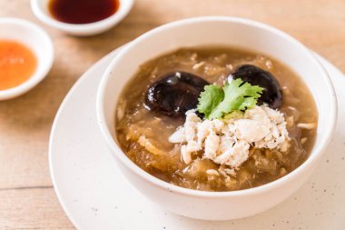 Kızarmış Balık Maw kırmızı et suyu çorbası Yengeç 