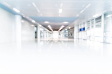 soyut bulanıklık ve boş ofis binası ile cam defocused 