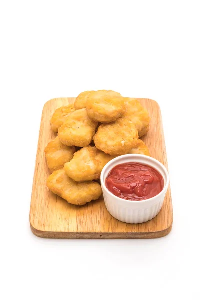 Hühner-Nuggets mit sauce — Zdjęcie stockowe