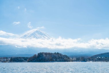Dağ Fuji San Kawaguchiko Gölü.