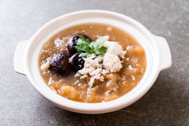 Kızarmış Balık Maw kırmızı et suyu çorbası Yengeç 