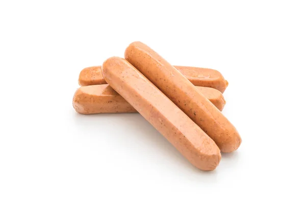 Bockwurst auf weißem Hintergrund — Stockfoto