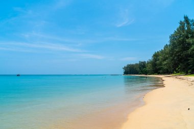 Güzel tropikal plaj ve deniz paradise Island 