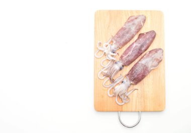 taze ahtapot veya mürekkep ham