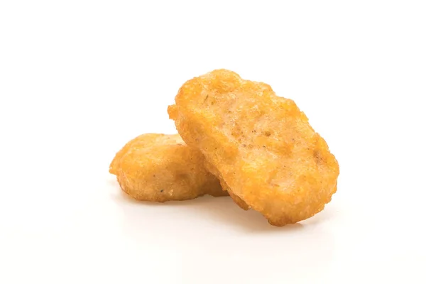 Nuggets de pollo sobre fondo blanco — Foto de Stock