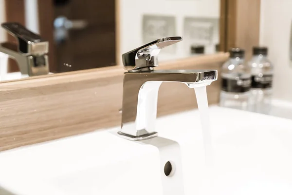 Faucet or tap in restroom and toilet — Stock Photo, Image