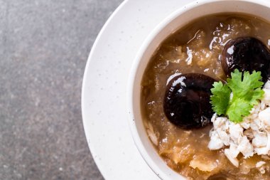 Kızarmış Balık Maw kırmızı et suyu çorbası Yengeç 