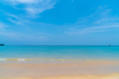 Güzel tropikal plaj ve deniz paradise Island 