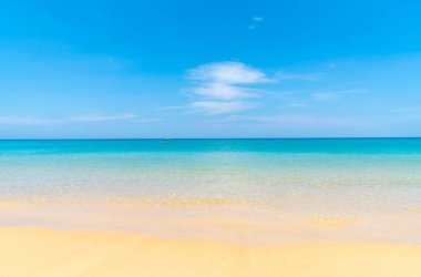 Güzel tropikal plaj ve deniz paradise Island 