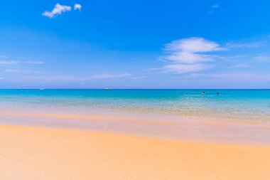 Güzel tropikal plaj ve deniz paradise Island 