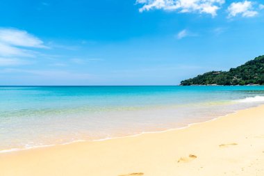 Güzel tropikal plaj ve deniz paradise Island 