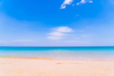 soyut bulanıklık ve tropikal plaj ve deniz paradise Isl defocus