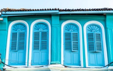 Phuket kent eski binalar ile güzel mimari 