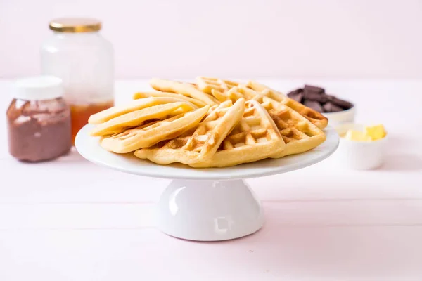 Waffle on table — Stock Photo, Image