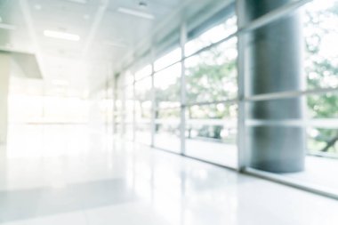 soyut bulanıklık ve boş ofis binası ile cam defocused 