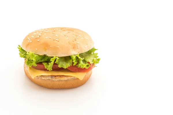 Ser z burger wieprzowy — Zdjęcie stockowe