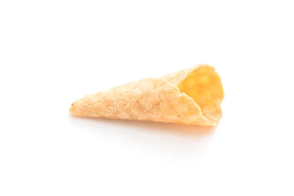 Wafer cone on white background — Stock Photo, Image