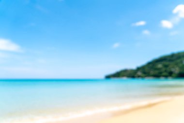 soyut bulanıklık ve tropikal plaj ve deniz paradise Isl defocus