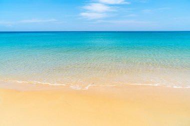 Güzel tropikal plaj ve deniz paradise Island 