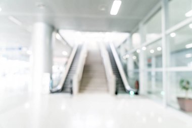soyut bulanıklık ve boş ofis binası ile cam defocused 