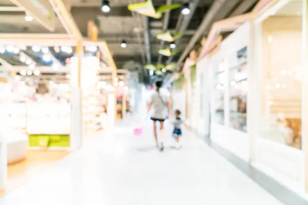 Shopping desfocado e loja de varejo — Fotografia de Stock