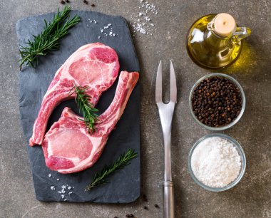 domuz pirzolası ham