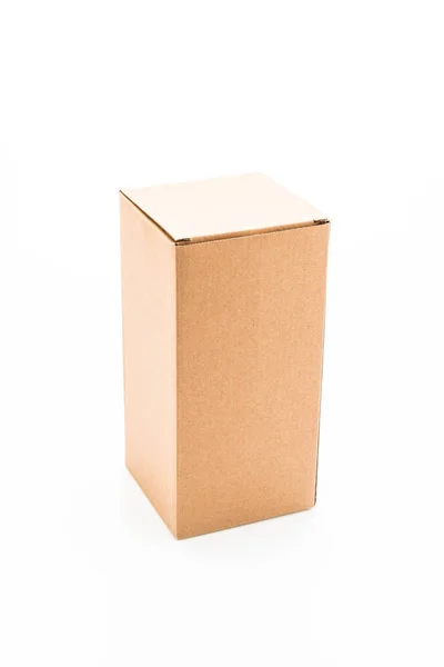 Caja de papel marrón — Foto de Stock