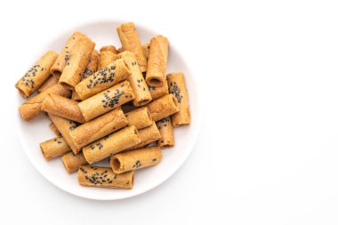 Taylandlı çıtır Hindistan cevizi rulo