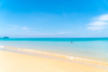 soyut bulanıklık ve tropikal plaj ve deniz paradise Isl defocus