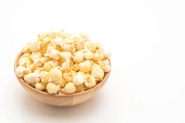 Palomitas dulces sobre fondo blanco — Foto de Stock