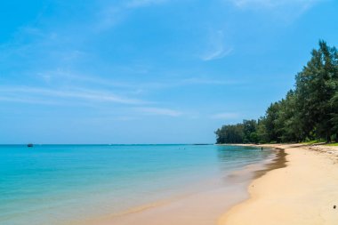 Güzel tropikal plaj ve deniz paradise Island 