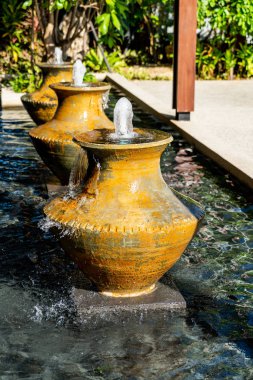 Çeşme kavanoza dekorasyon 