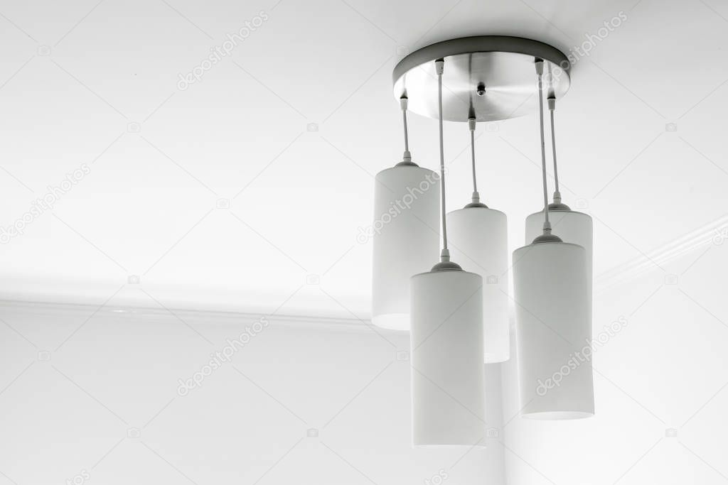 hanging lamp interior decoration on wall 