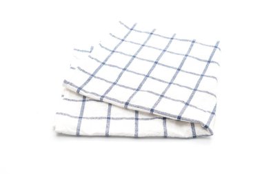 Beyaz arka plan üzerinde mutfak bezi (peçete)