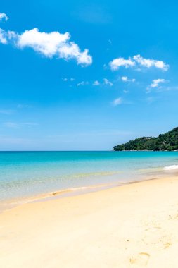 Güzel tropikal plaj ve deniz paradise Island 