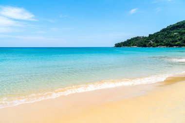 Güzel tropikal plaj ve deniz paradise Island 